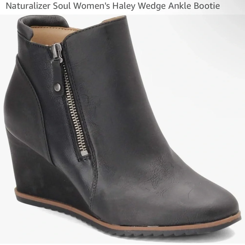 Naturalizer Soul Women's Haley Wedge Ankle Bootie